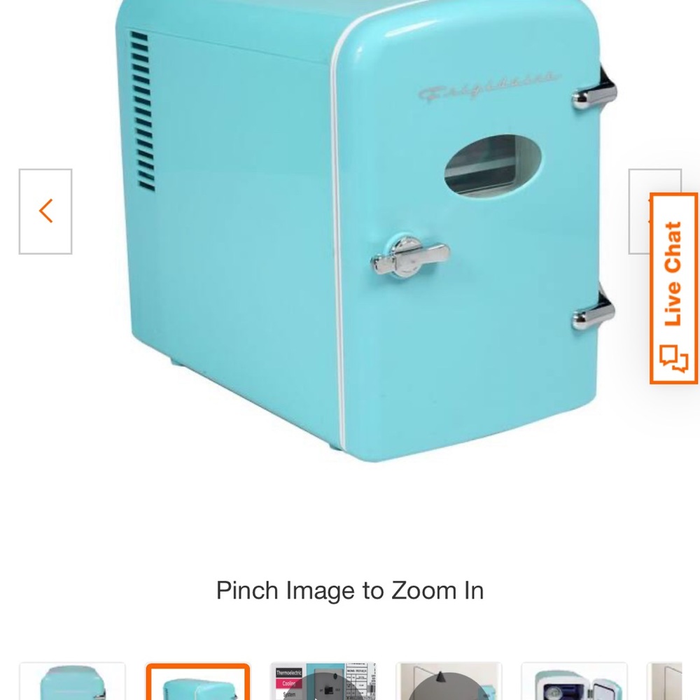 Frigidaire Blue Mini Fridge for Kids - Picture 2 of 4